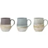 Bloomingville Ash Becher aus Steingut 3er