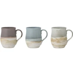 Bloomingville Ash Becher aus Steingut 3er