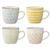 Bloomingville Patrizia Tasse, 4er, Steingut