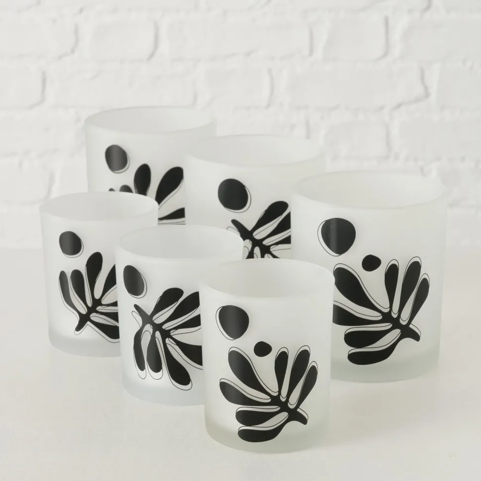 Boltze 2er Set Teelichtglas Matty