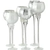 Boltze 3er Set Windlicht Manou silber