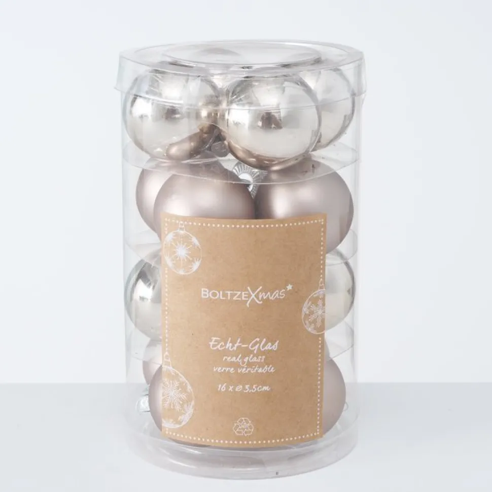 Boltze Weihnachtskugeln Ø 4 cm, 16 tlg