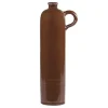 Chic Antique Altfranzösische Flasche mokka mit Henkel