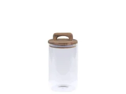 Chic Antique Aufbewahrungsglas mit Deckel aus Akazienholz