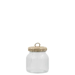Chic Antique Aufbewahrungsglas mit geflochtenem Deckel