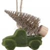 Chic Antique Baumschmuck Truck mit Weihnachtsbaum