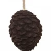 Chic Antique Baumschmuck Tannenzapfen Velours