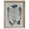 Chic Antique Bild mit wilden Blumen und Naturrahmen