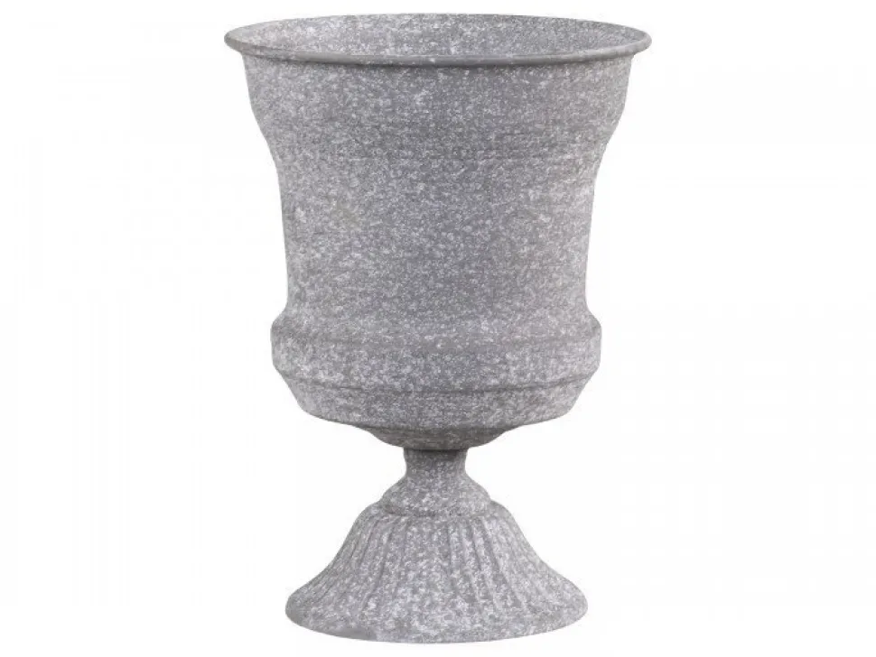 Chic Antique Blumentopf auf Fuß mit Dekor