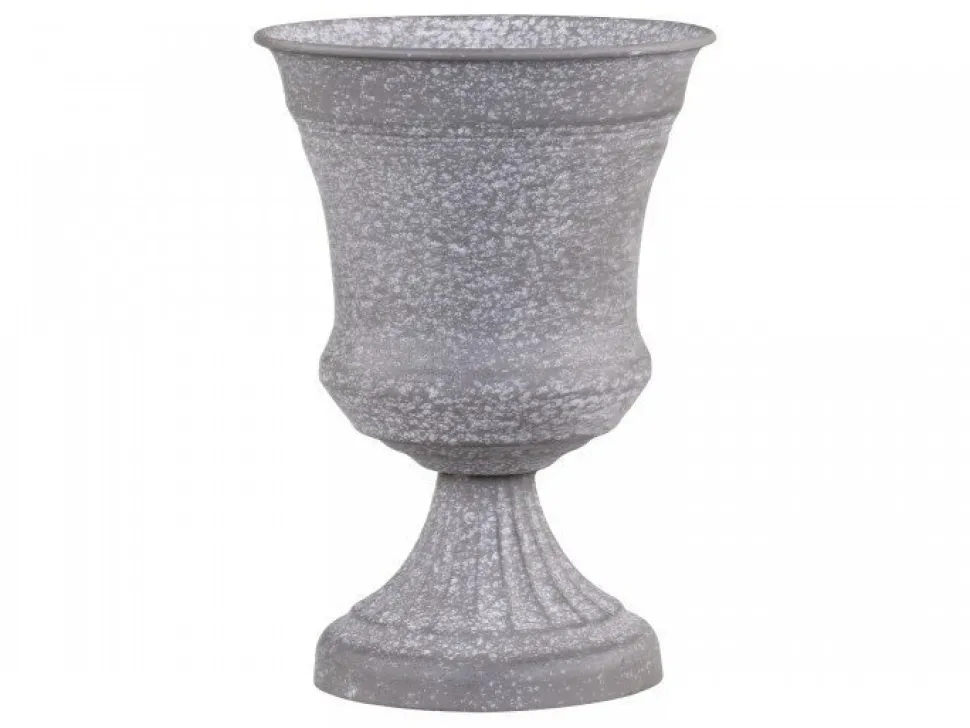 Chic Antique Blumentopf auf Fuß mit Dekor