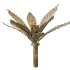 Chic Antique Flaschen Kerzenhalter mit Blättern