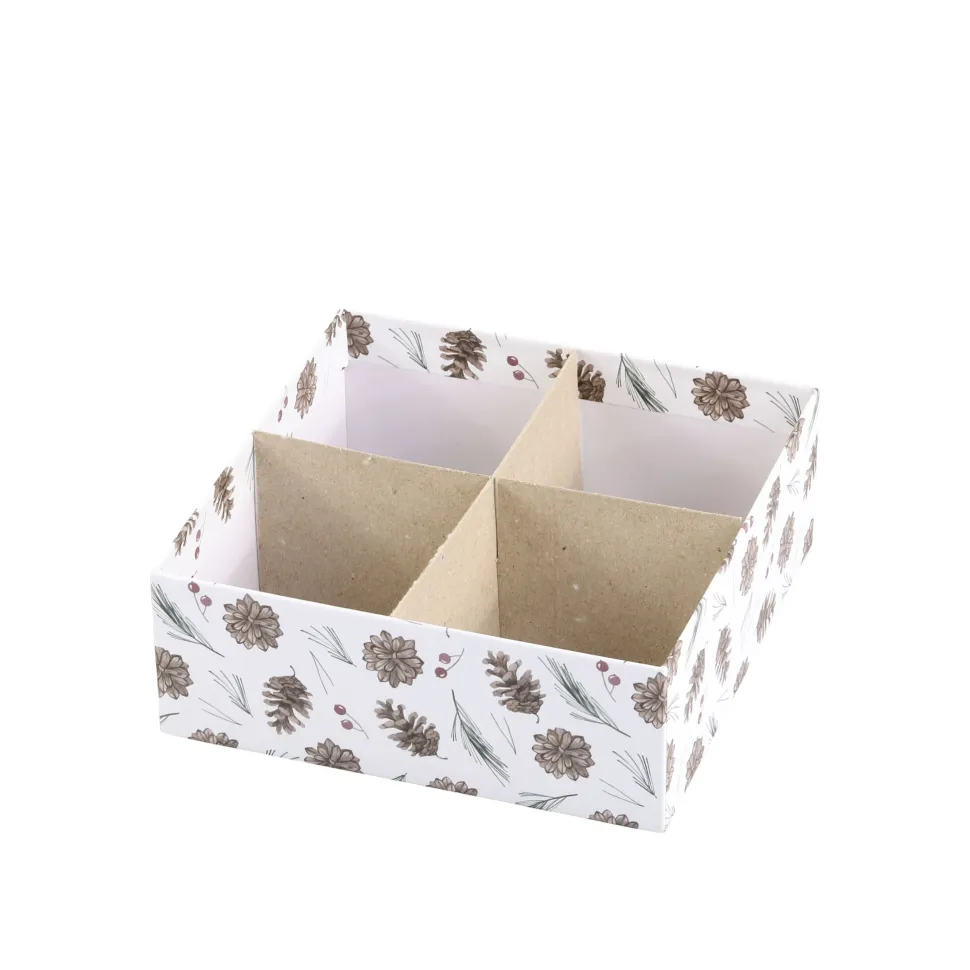 Chic Antique Geschenkbox 3er-Set mit Zapfen