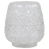 Chic Antique Glasvase mit Blumenmuster