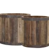 Chic Antique Grimaud Blumentopf Holz 2er Set