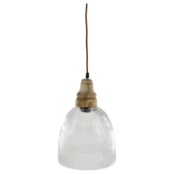 Chic Antique Hängelampe mit Holzzierhülse