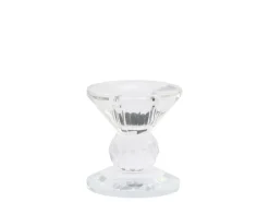 Chic Antique Kerzenständer aus Glas