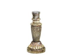 Chic Antique Kerzenständer Glas antique Kupfer