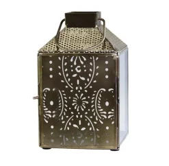 Chic Antique Laterne mit Muster gold