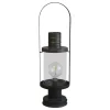 Chic Antique Laterne mit Glühbirne & Timer