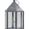 Chic Antique Laterne mit Blumenmuster sechseckig