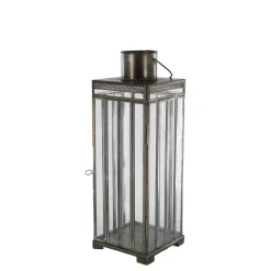 Chic Antique Laterne mit Muster, Antik Messing