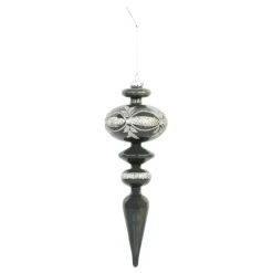 Chic Antique Ornament aus Glas mit Glitzer