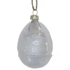 Chic Antique Osterei mit Muster aus Glas