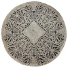 Chic Antique Runder Teppich aus Jute mit Muster
