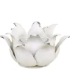 Chic Antique Teelichthalter Blume aus Eisen