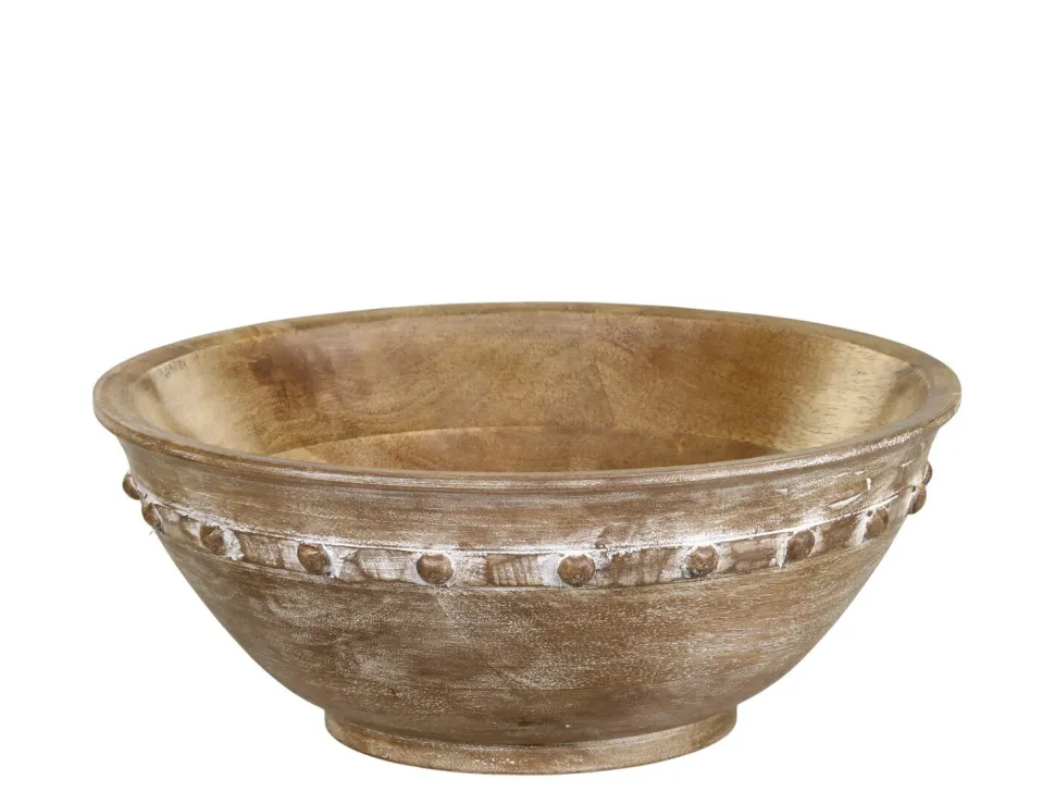 Chic Antique Tours Schüssel in Holz mit Muster