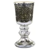 Chic Antique Vase Bauernsilber auf Fuß