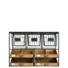 Chic Antique Wandregal mit Schubladen