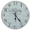 Chic Antique Wanduhr mit Muster und Spruch