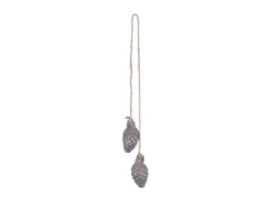 Chic Antique Zapfen mit Glitzer zum Aufhängen 2er Set