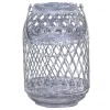 Chic Antique Zink Laterne mit Muster