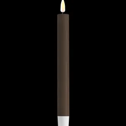 Deluxe Homeart LED 2er Set Stabkerze Real Flame