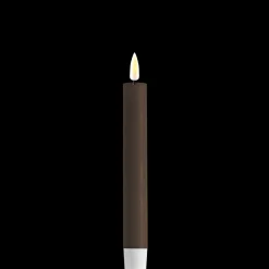 Deluxe Homeart LED 2er Set Stabkerze Real Flame