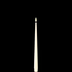 Deluxe Homeart LED Stabkerze mit Lack Real Flame 2er Set