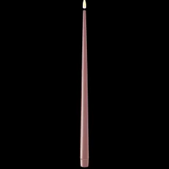 Deluxe Homeart LED Stabkerze mit Lack Real Flame 2er Set