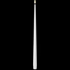Deluxe Homeart LED Stabkerze mit Lack Real Flame 2er Set