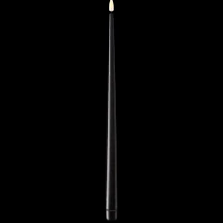 Deluxe Homeart LED Stabkerze mit Lack Real Flame 2er Set