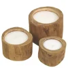 HSM Collection Naturholz Kerze Teak
