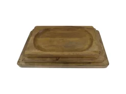 HSM Collection Servierbretter Natural Mangoholz 3er-Set