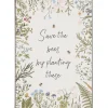 IB Laursen Metallschild Save the bees by planting these