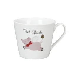 Krasilnikoff Happy Cup Tasse Viel Glück