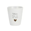 Krasilnikoff Happy Mug Becher Schön, dass du da bist