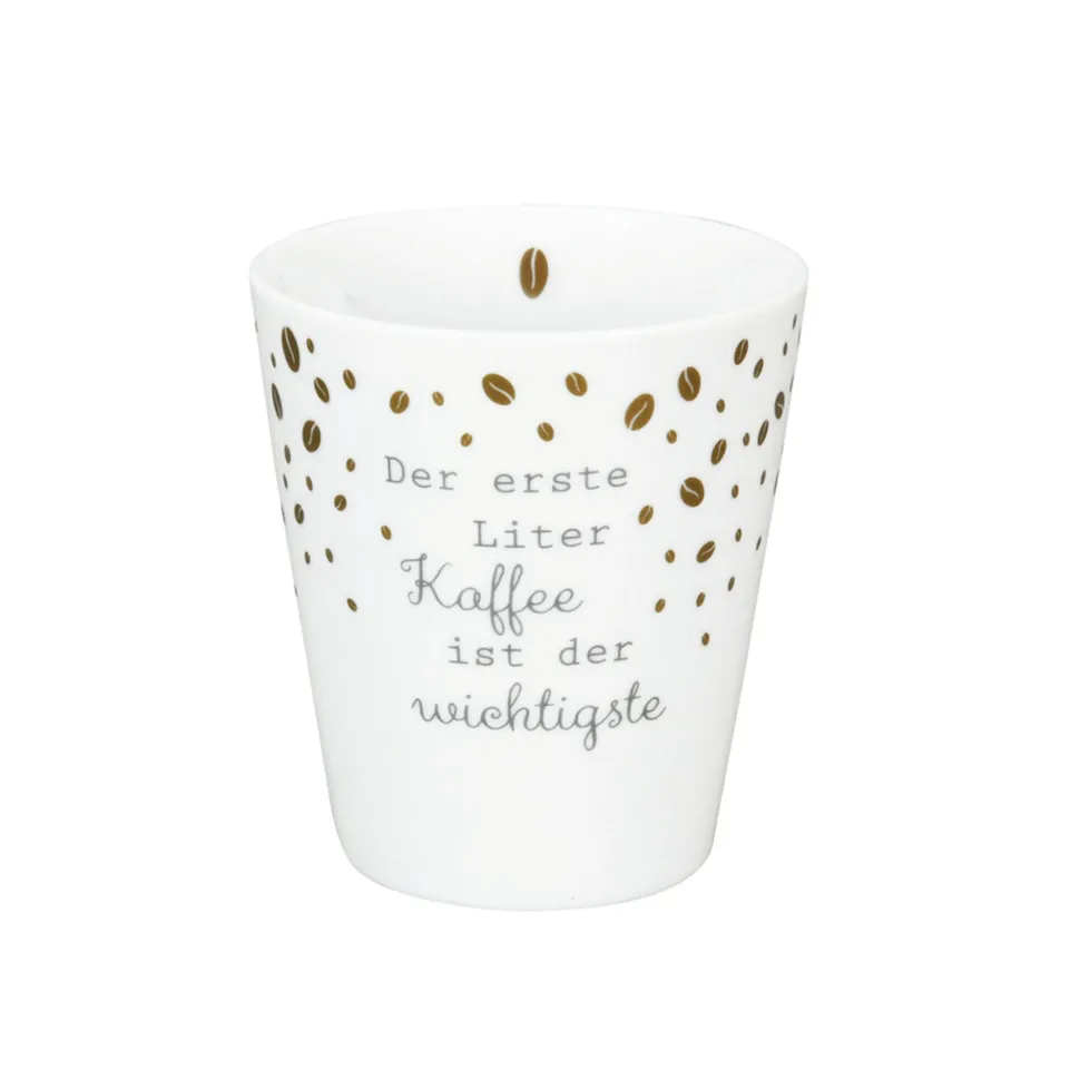 Krasilnikoff Happy Mug, Der erste Liter Kaffee