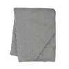Krasilnikoff Quilt mit dünnen Streifen, Schwarz/Weiß