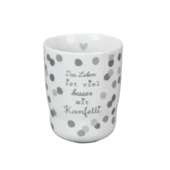 Krasilnikoff Wave Mug, Das Leben ist viel besser mit Konfetti