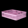 RICE Besteck Korb aus Metall, pink